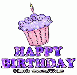 Happy Birthday Sparkle GIF - Happy Birthday Sparkle Cupcake GIFs