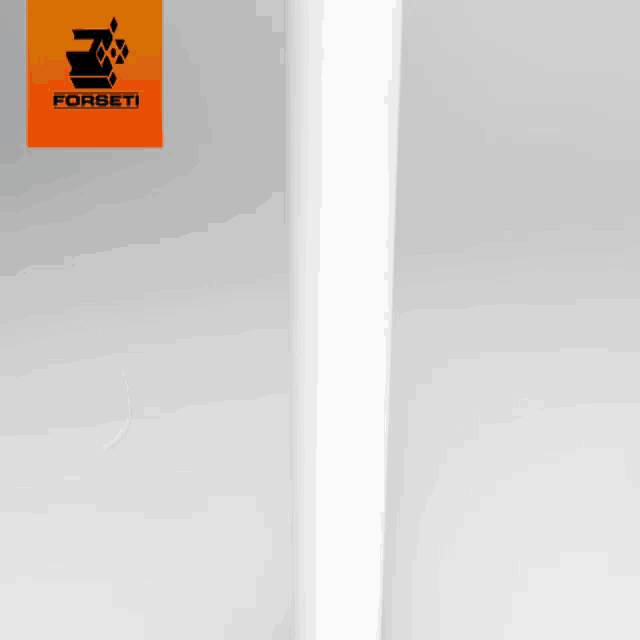 a black pipe is connected to a white pipe with a forseti logo in the background