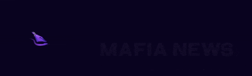 mafia news bringing the news to you logo with a purple pen