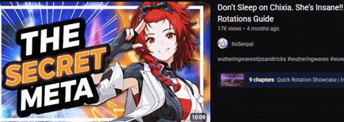 a video titled " the secret meta " has 17k views
