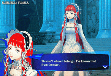 a video game character says this isn t where i belong ... i 've known that from the start