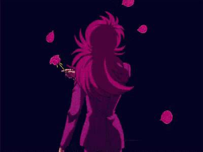 a pixel art of a person holding a green object in their hand