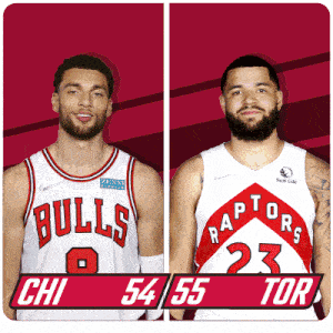Chicago Bulls (54) Vs. Toronto Raptors (55) Half-time Break GIF - Nba Basketball Nba 2021 GIFs