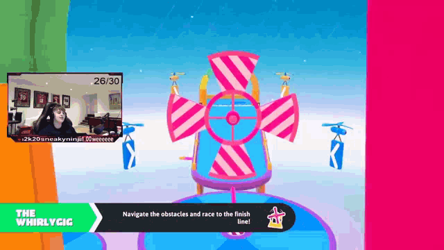 a video game called the whirlygig is being played on a computer screen