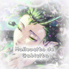 a picture of a person with green hair and the words malleusito de gabisita on the bottom .