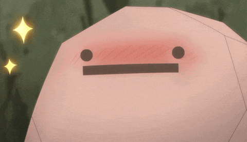 a close up of a cartoon character 's face with a smirk