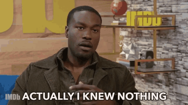 Actually I Knew Nothing I Know Nothing GIF - Actually I Knew Nothing I Know Nothing I Did Know Anything GIFs