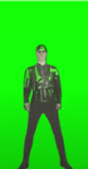 a blurry picture of a man in a superhero costume on a green screen .