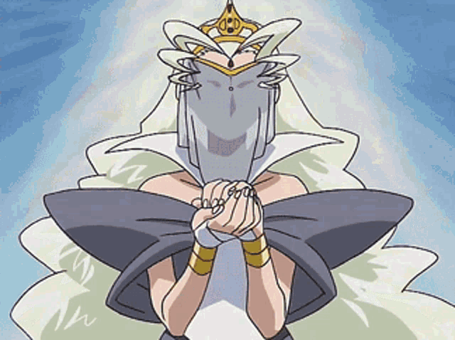 a cartoon drawing of a woman with a tiara on her head