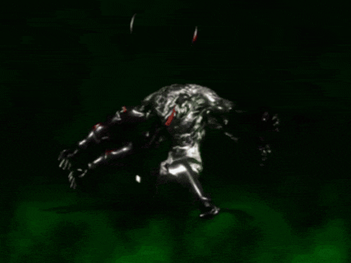 a computer generated image of a superhero in a green background