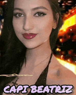 a picture of a woman with the name capi beatriz
