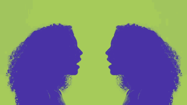 two silhouettes of women with the words i need healing