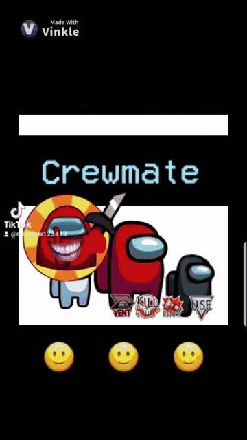 a screen shot of a video made with vinkle