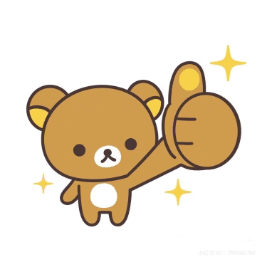 a brown teddy bear giving a thumbs up