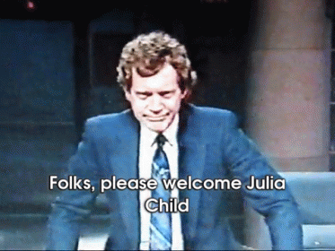 Chef Julia Child On David Letterman'S Late Night Show GIF - Julia Child David Letterman Television GIFs