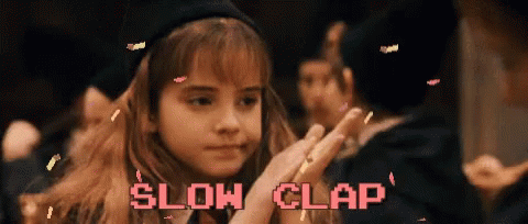 Slow Clap Hermione GIF - Slow Clap Hermione Harry Potter GIFs