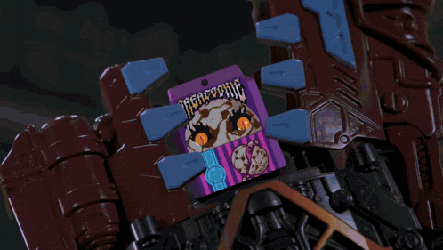 a cartoon character is being destroyed by a machine that says ' aggression ' on it