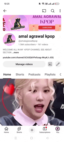 a screenshot of amal agrawal kpop 's channel on youtube