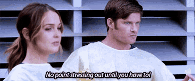 Greys Anatomy Atticus Lincoln GIF - Greys Anatomy Atticus Lincoln No Point Stressing Out Until You Have To GIFs