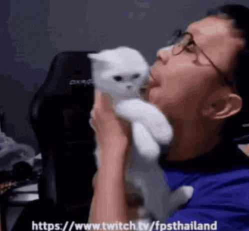 Fps Thailand Cat Lover GIF - Fps Thailand Cat Lover Lick GIFs