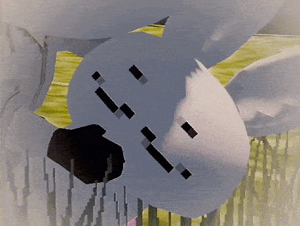 a computer generated image of a koala bear laying down in the grass