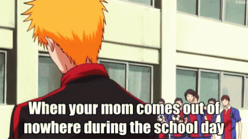 Bleach Mom Comes To School GIF - Bleach Mom Comes To School What GIFs