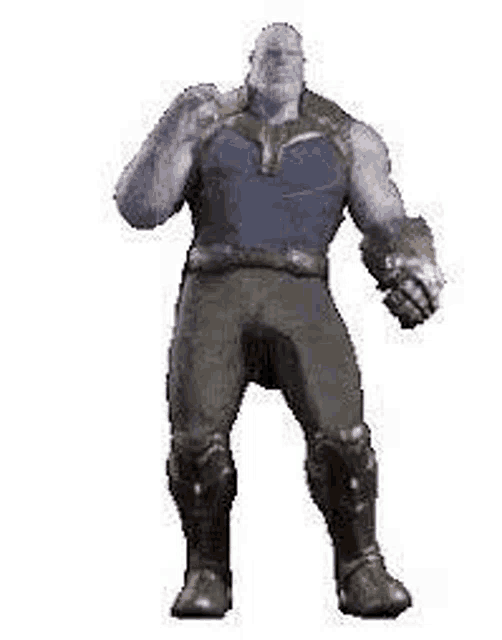 thanos from avengers : infinity war is dancing in a gif .