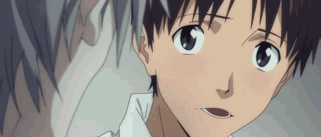a close up of a person 's face with a slight smile on their face