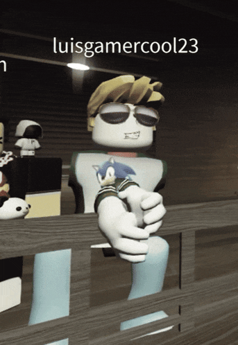 a cartoon character with the name luisgamercool23 on the bottom right