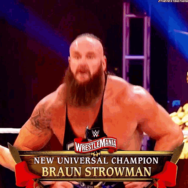 Braun Strowman Universal Champion GIF - Braun Strowman Universal Champion Wwe GIFs