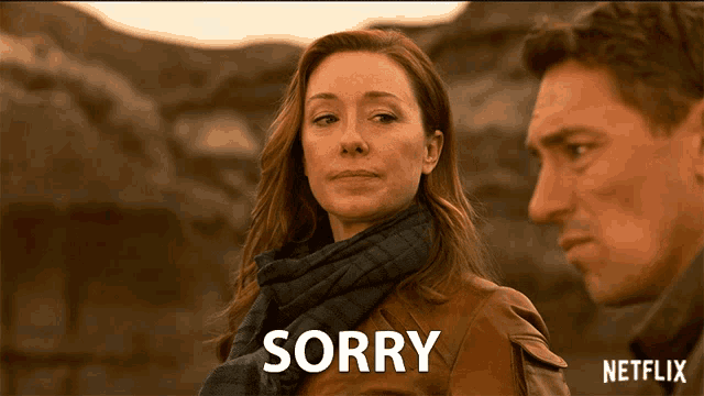 Sorry Molly Parker GIF - Sorry Molly Parker Maureen Robinson GIFs
