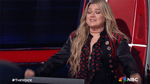 Shocked Kelly Clarkson GIF