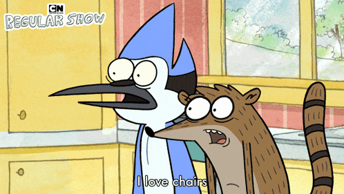 two cartoon characters from the cn regular show