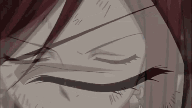 a close up of a person 's eye with a few lines on it