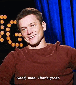 a man says good man that 's great