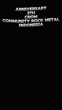 a poster for the 3rd anniversary of crom in indonesia