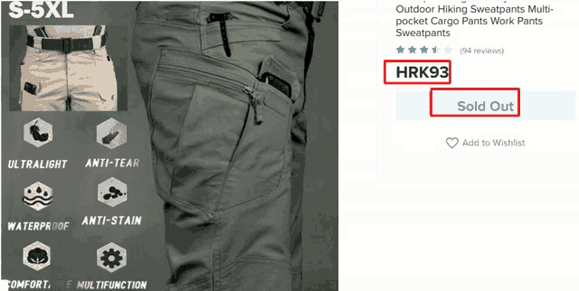 outdoor hiking sweatpants multi pocket cargo pants work pants sweatpants sold out