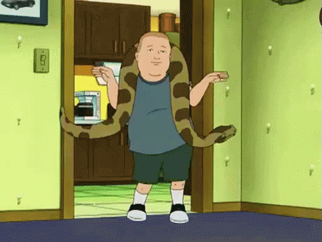 Bobby And Snake Dancing - King Of The Hill GIF - King Of The Hill Bobby Hill Snake GIFs
