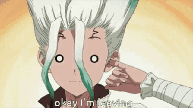 a cartoon character says okay i m leaving