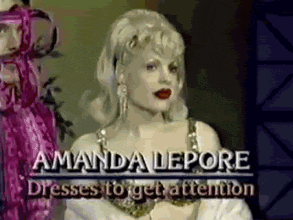 a woman is wearing a white dress with the words amanda depore dresses to get attention written on the bottom