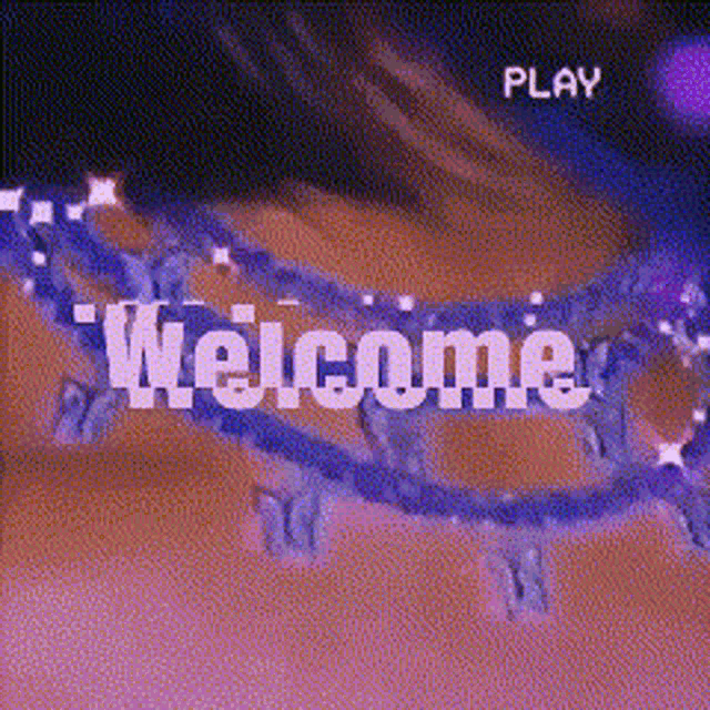 a video of a woman 's torso with the words welcome written on it .