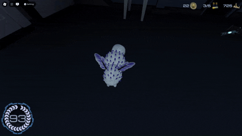 a screenshot of a video game with the number 93 on the bottom