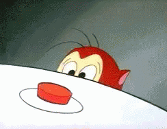 The Ren And Stimpy Show Red Button GIF