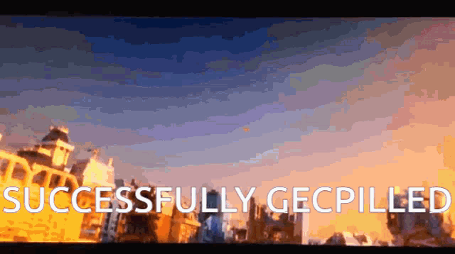 a successfully gecpilled sign is displayed on a screen