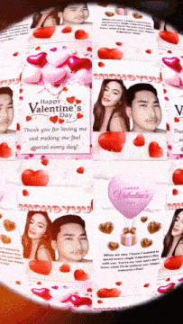 a collage of valentine 's day cards with pictures of a man and woman