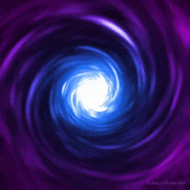 a purple swirl with the word cosmo written on it