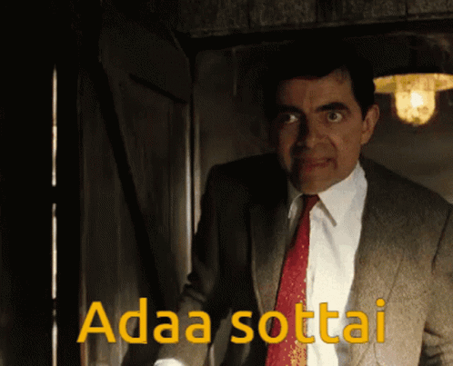 Adaa Sottai Mr Bean Shocking GIF - Adaa Sottai Mr Bean Shocking Sandeep GIFs