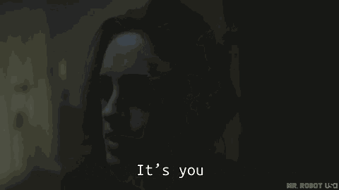a man and a woman are looking at each other and the man asks the woman what she did with the computer