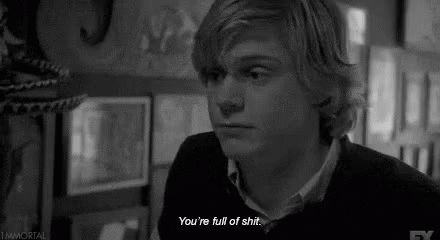 You'Re Full Of Shit GIF - Full Of Shit Evan Peters Angry GIFs