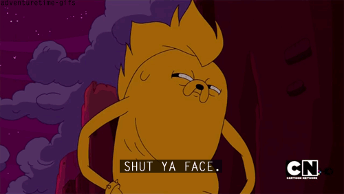 Stfu GIF - Jake Adventure Time GIFs